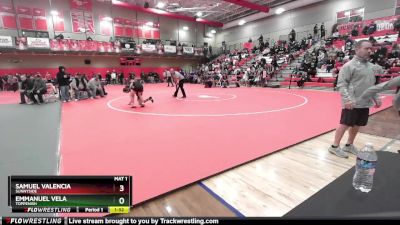 120 lbs Quarterfinal - Emmanuel Vela, Toppenish vs Samuel Valencia, Sunnyside