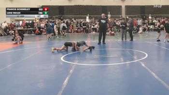 57 lbs Quarterfinal - Francis Schemeley, All I See Is Gold Academy - ESE vs Luke Rehak, TDWC Minions - ESE