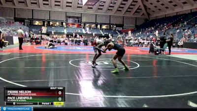 1A-120 lbs Quarterfinal - Pierre Nelson, Mt. Pisgah Christian School vs Pace Linenfeld, St Francis School