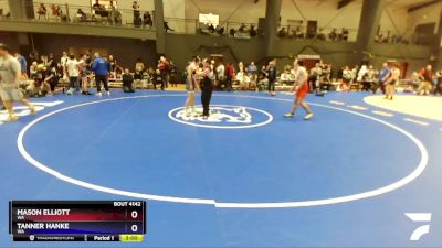 138 lbs Champ. Round 2 - Mason Elliott, WA vs Tanner Hanke, WA