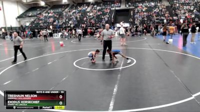 55 lbs Cons. Round 4 - Exodus Horsechief, Hawks WC Lincoln vs Treshaun Nelson, Sherman Challengers