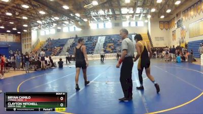 160 lbs Round 2 (8 Team) - Luke Forsberg, Griffin Fang vs Dammean Feliz, Cypress Creek