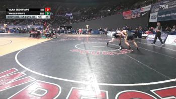 5A Boys 190 lbs Cons. Round 3 - Phillip Price, Woodburn Boys vs Alan Segoviano, Redmond Boys