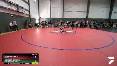 49 lbs Round 2 - Star Paddock, NWWC vs Connor Sample, Elma Wrestling Club