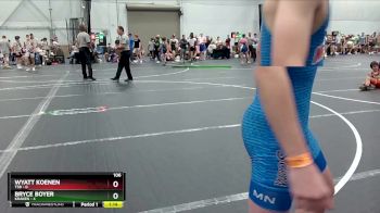 106 lbs Round 1 (8 Team) - Wyatt Koenen, TSB vs Bryce Boyer, Kraken