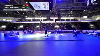 132 lbs 1st Place Match - Jonas DesRochers, Ridgefield vs Cash Eylar, Ellensburg