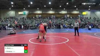 145 lbs Quarterfinal - Diamond Boles, Swamp Monsters vs Isabel Almaraz, Corning Pal