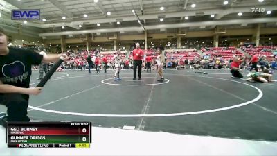 82 lbs Quarterfinal - Gunner Driggs, Manhattan vs Geo Burney, Maize WC