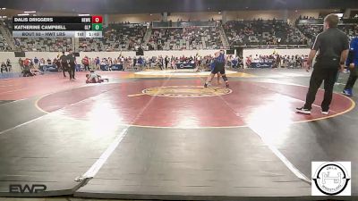 Round Of 16 - Dalis Driggers, Newkirk Girls vs Katherine Campbell, Glenpool JH