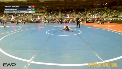 78 lbs Consi Of 8 #2 - Paisley Stauber, BTWC vs Savina Burgo, Commandos Wrestling Academy