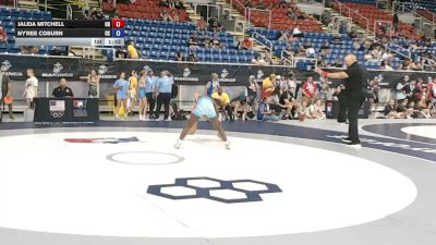 105 lbs Champ. Rd Of 32 - JaLeia Mitchell, Ohio vs Ny'Ree Coburn, Oklahoma