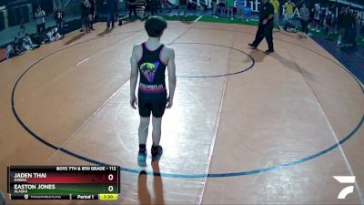 112 lbs Semifinal - Jaden Thai, Hawaii vs Easton Jones, Alaska