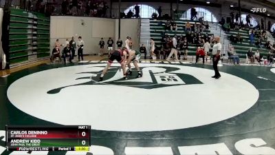 132 lbs Cons. Round 3 - Andrew Kidd, John Paul The Great vs Carlos DeNinno, St. John`s College