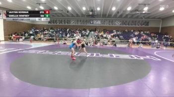 115 lbs Quarterfinal - Emellia Winfrey, Tongue River vs Jaxynn Norman, Upton