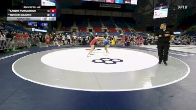 130 lbs Quarters - Landri VonGonten, TX vs Ginger Majurin, MI