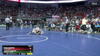 2A-126 lbs Cons. Round 3 - Andon Barrick, Iowa Falls-Alden vs Tyce Hanson, Okoboji/HMS