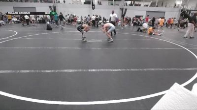 126 lbs Round 2 (6 Team) - James Evans, Terps Xtreme vs Teagan Caciolo, Grit Mat Club Red