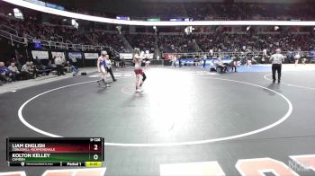 II-126 lbs Cons. Round 5 - Liam English, Cobleskill-Richmondville vs Kolton Kelley, Camden