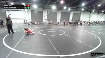 90 lbs 2nd Place - Brian Baca, Juggernaut WC vs Eligh Reynolds, Inland Elite WC