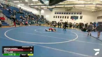 113 lbs Quarterfinal - Weston Haskell, Moorcroft Mat Masters Wrestling Club vs Tayce Lake, Camel Kids Wrestling