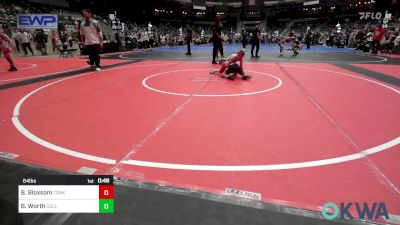 64 lbs Consi Of 4 - Bracen Bloxsom, Tonkawa Takedown Club vs Braven Worth, Collinsville Cardinal Youth Wrestling