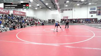 106 lbs Round Of 16 - Jasmine Barnaby, Somers vs Declan Judge, Weston