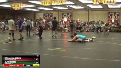 155 lbs Quarterfinals (8 Team) - Benjamin Garcia, Olympic Gold vs Evan Schibi, Empire WA