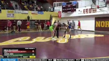 149 lbs Cons. Round 2 - Beau Blackham, Embry-Riddle Aeronautical University (Ariz.) vs Gavin Gies, University Of Providence (Mont.)