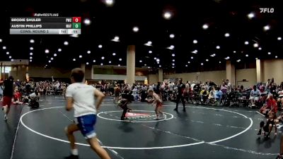 55 lbs Cons. Round 2 - Austin Phillips, MatClash vs Brodie Shuler, PWC