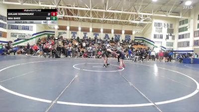 190 lbs Cons. Round 2 - Mia Baez, Brawley vs Ahlani Dominguez, San Ysidro