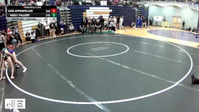 140 lbs. Champ. Round 3 - Keely Fallert, Ste Genevieve vs Aida Appenfeller, Kearney