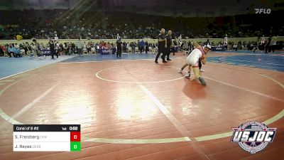 84 lbs Consi Of 8 #2 - Sawyer Freisberg, Caney Valley Wrestling vs Jayden Reyes, Derby Wrestling Club