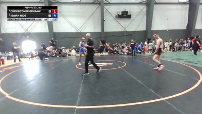 16U Boys FS - 150 lbs Cons. Round 4 - Cheygo'onep Gensaw, CA vs Isaiah Rios, WA