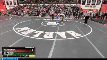 160 lbs Quarterfinal - Max Astacio, Woodstock (MARIAN) vs Cy Fowler, CLEVELAND (TN)
