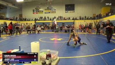 98 lbs Quarterfinal - Maxuim Tuttle, Central Kansas Young Lions Wrestling Club vs Bryce Carlson, Wichita Training Center