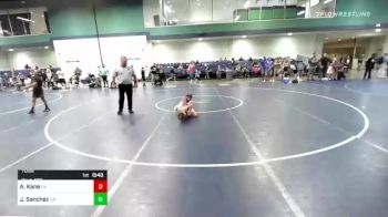 70 lbs Consolation - Aj Kane, PA vs Jaxon Sanchez, CA