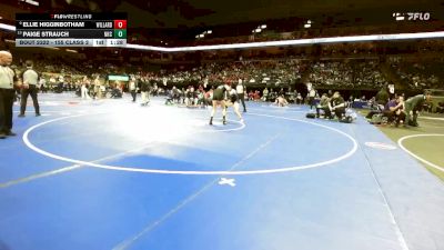 155 Class 2 lbs Semifinal - Ellie Higginbotham, Willard vs Paige Strauch, North Kansas City