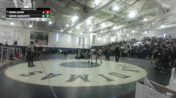 105 lbs Champ. Round 1 - Arata Samakoto, Santa Monica vs Gwen Lopez, Alta Loma