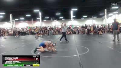 80 lbs Round 5 (6 Team) - Colton Waite, Mat Warriors vs London Powell, Revolution