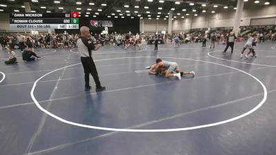 150 lbs Quarters - Dana Wickson, Illinois vs Roman Clouse, Gardner Edgerton High School Wrestling