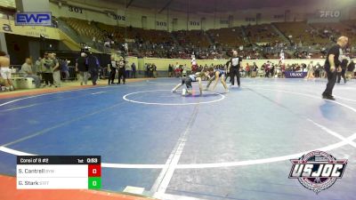 119 lbs Consi Of 8 #2 - Skylar Cantrell, Bristow Youth Wrestling vs Gage Stark, Standfast