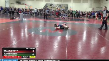 50 lbs 1st Place Match - McCoy Heinrich, American Outlaws vs Wyatt Milbeck, Bison Wrestling Club
