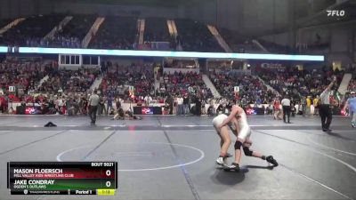 110 lbs Champ. Round 1 - Jake Condray, Ogden`s Outlaws vs Mason Floersch, Mill Valley Kids Wrestling Club