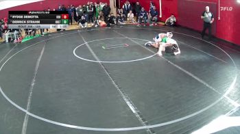 106 lbs Quarterfinal - Derrick Strahm, Holtville vs Rydge Demotta, Kamehameha Schools- Hawaii Boys