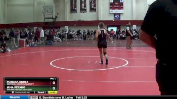 116 lbs Champ. Round 1 - Marissa Kurtz, Southern Oregon University vs Irma Retano, Eastern Oregon University
