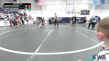 40 lbs Rr Rnd 1 - Bennett Balthrope, Marlow Outlaws vs Manny Blackburn, Marlow Outlaws