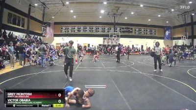 47 lbs Cons. Round 2 - Grey McIntosh, Ninety Six Wrestling vs Victor Obaika, Spartanburg Wrestling Academy