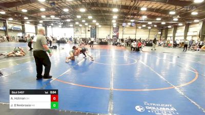 160 lbs Consi Of 16 #1 - Austin Holman, OH vs Jayden D'Ambrosio, MA