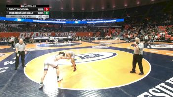 2A 175 lbs Quarterfinal - Jordan Sonon-Hale, Mascoutah vs Brody McKenna, Wauconda