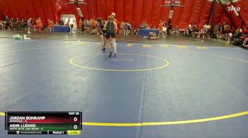 113 lbs Round 4 (6 Team) - Ashr Ludwig, White Bear Lake Bears vs Jordan Bomkamp, Riverdale